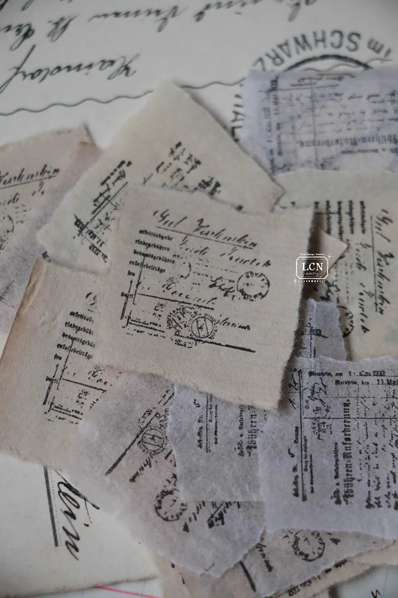 LCN - Set 2 Sellos de Madera - Mini Receipt S - Receipt Stamp