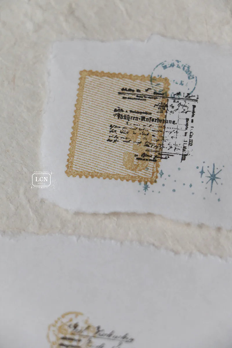 LCN - Set 2 Sellos de Madera - Mini Receipt S - Receipt Stamp