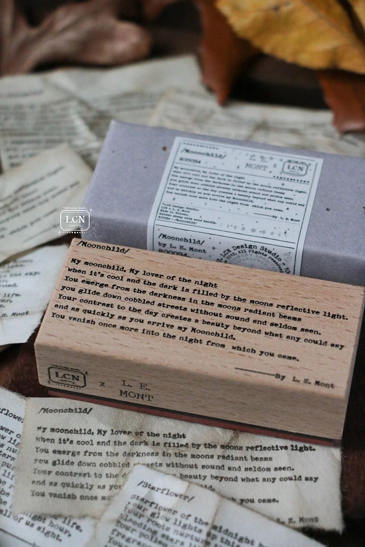 LCN - Sellos de Madera - Moonchild - Poetry