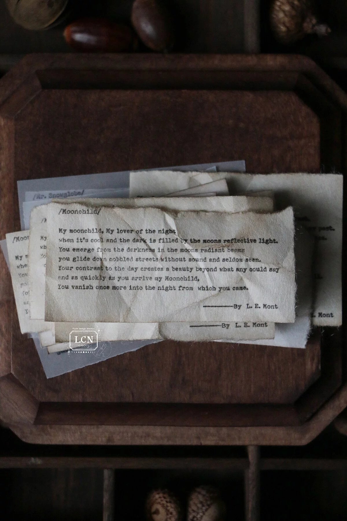 LCN - Sellos de Madera - Moonchild - Poetry