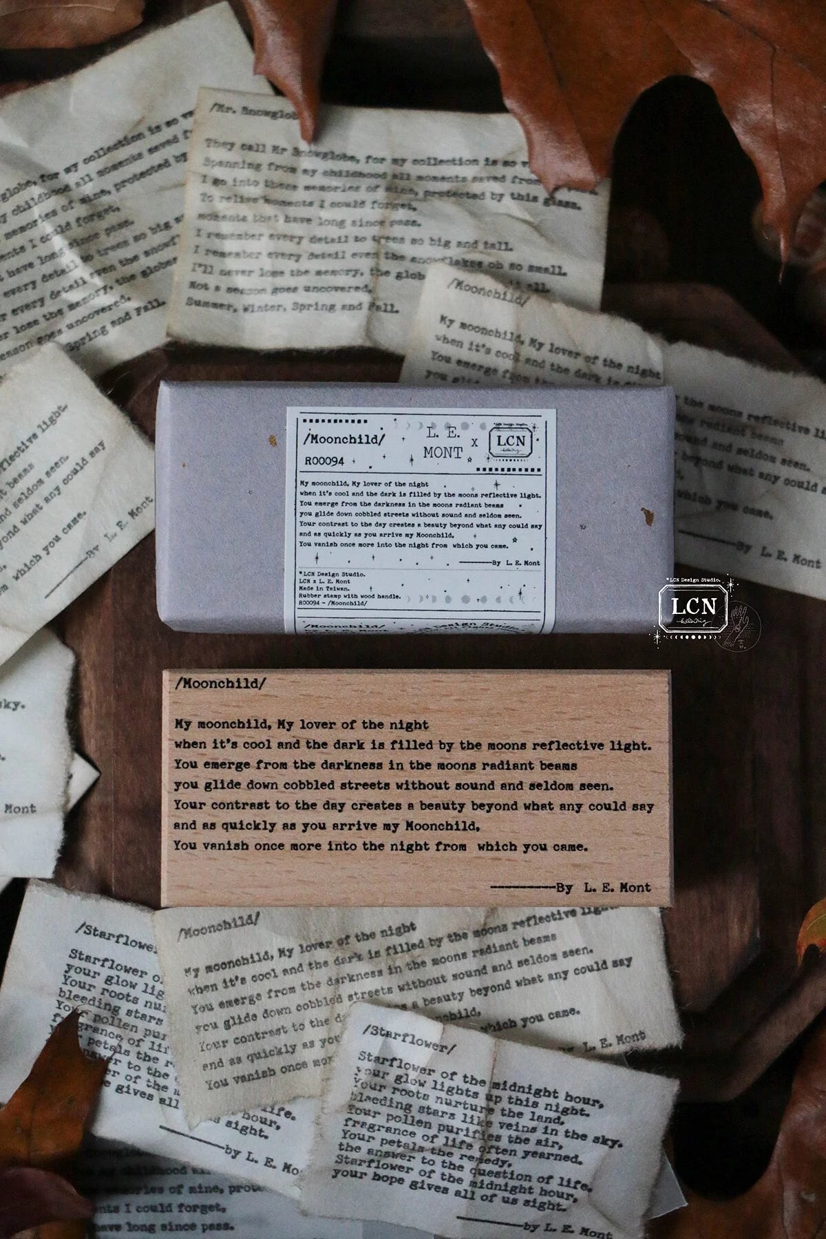LCN - Sellos de Madera - Moonchild - Poetry