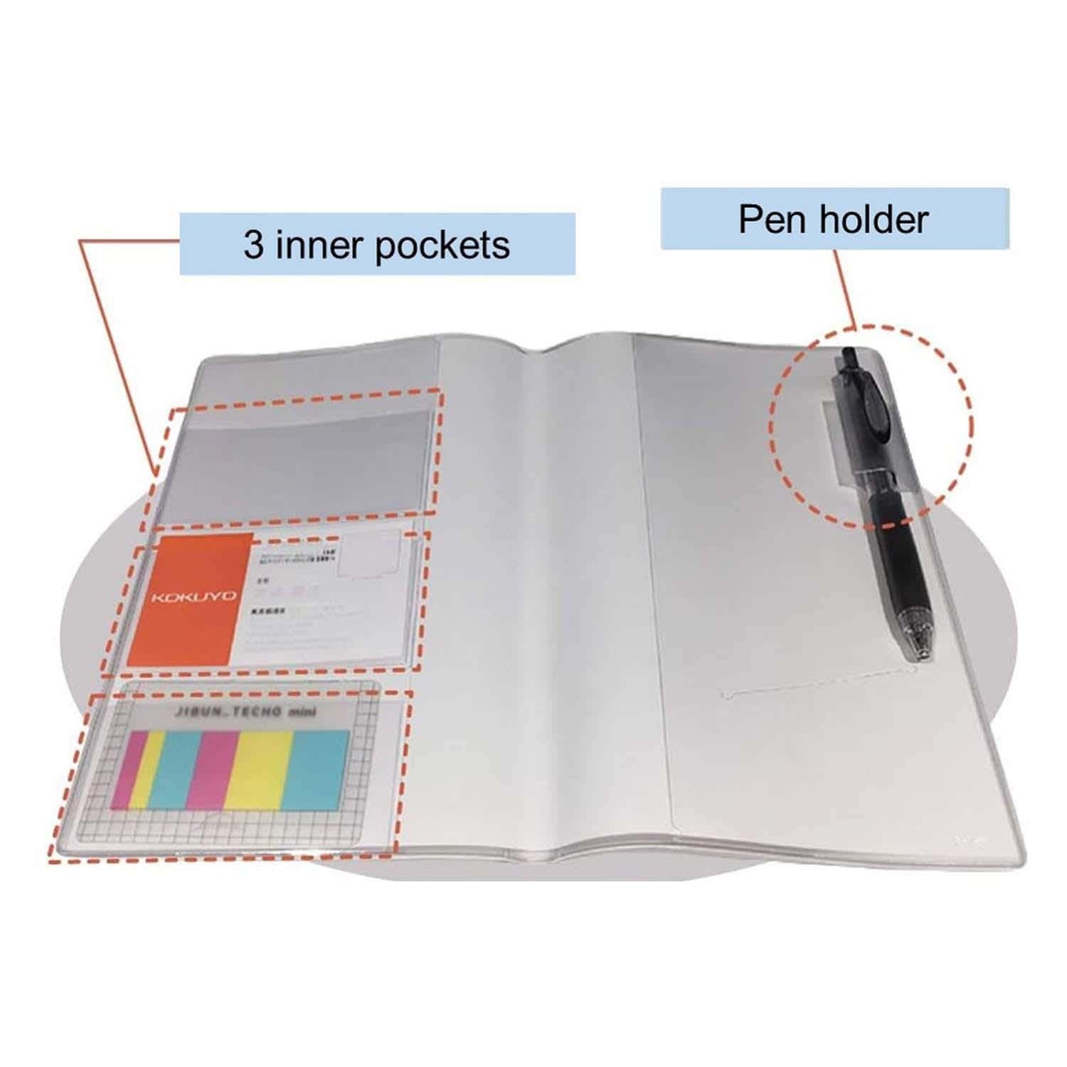 Kokuyo JIBUN TECHO Goods - Funda transparente - A5 Slim