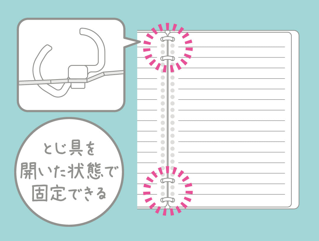 Kokuyo - Archivador Anillas 2x2 - A5 - Azul