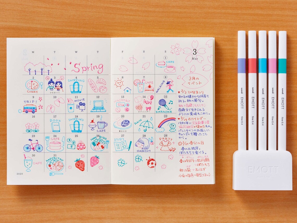 Mitsubishi Uni - Set 5 Marcadores - EMOTT 05 Candy Pop