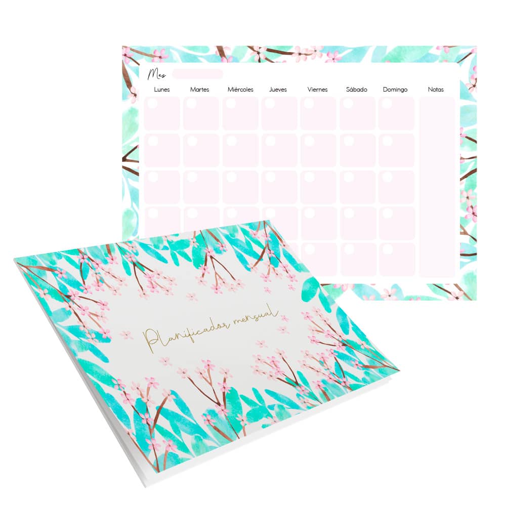 Hannai - Planificador Mensual - Cherry Blossom