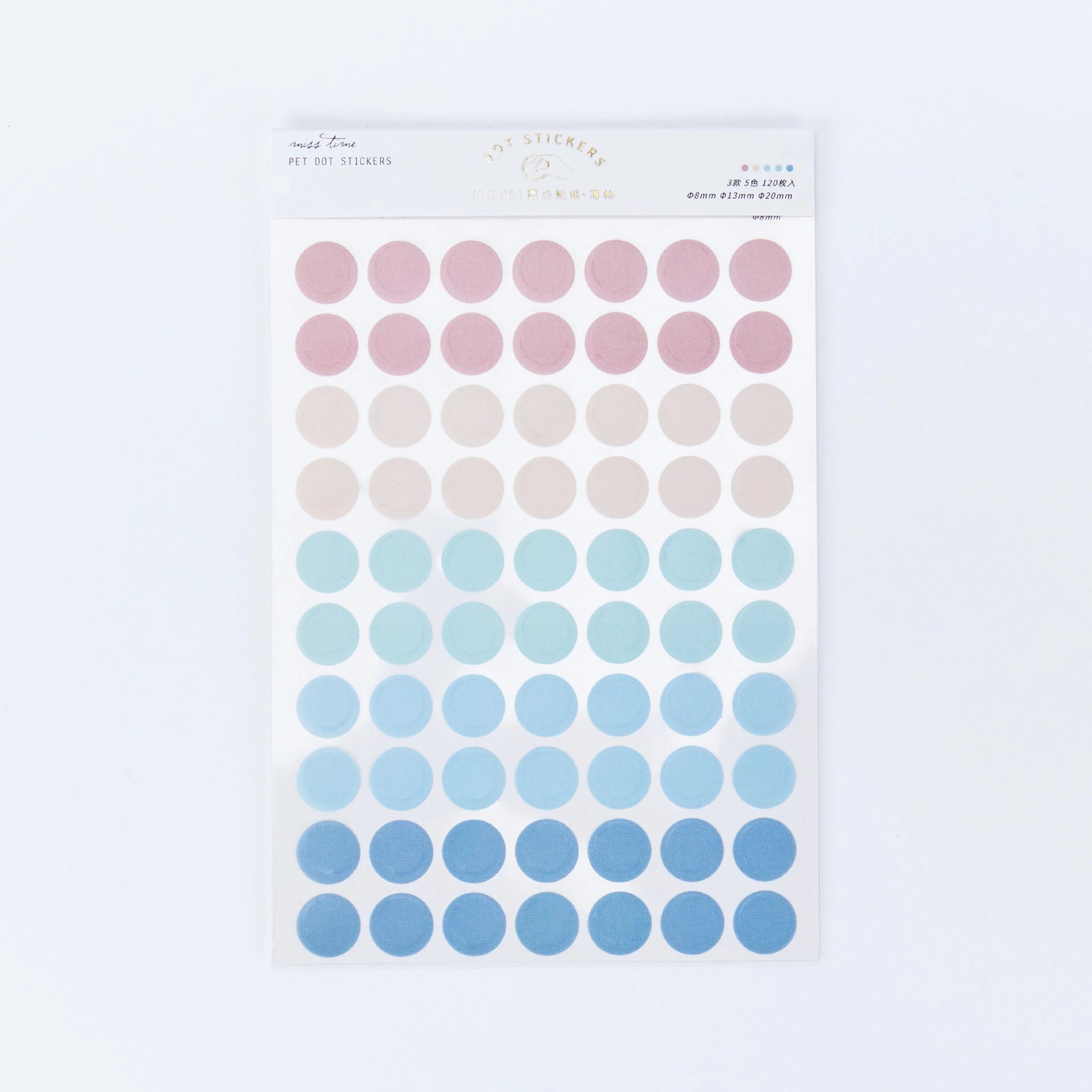 Miss Time - Pegatinas redondas de colores - PET DOT STICKERS