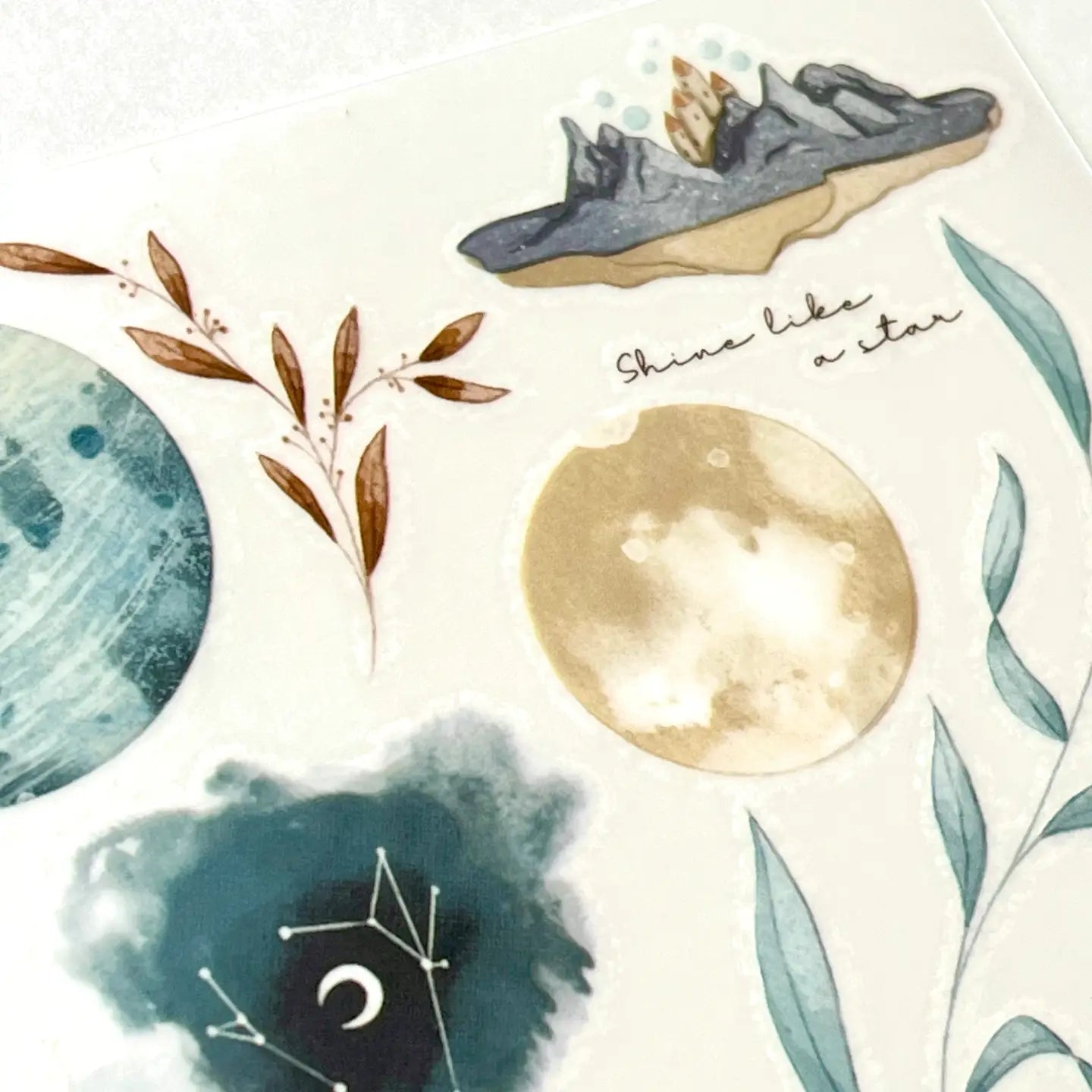 Nikki Dotti - Hoja Pegatinas Transferibles - Aim for the moon