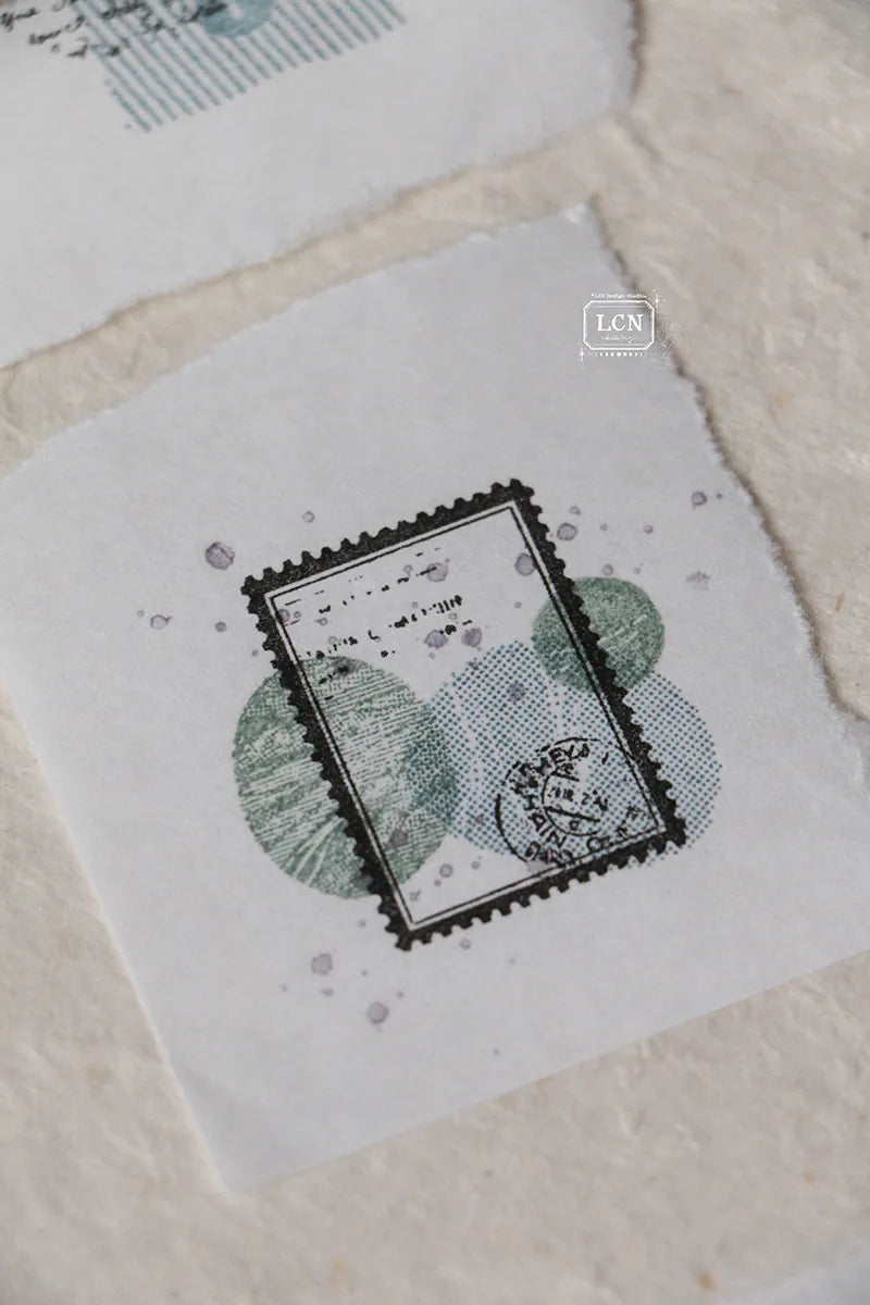 LCN - Set 2 Sellos de Madera - Postage Stamp L