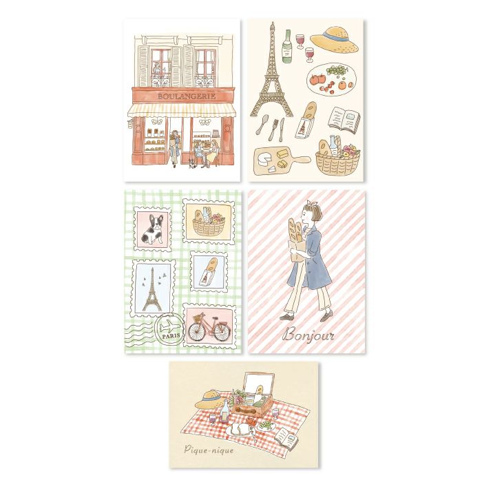 Furukawashiko - Pegatinas Panadería - 20 ud - DecoSeal - Bonjour Paris