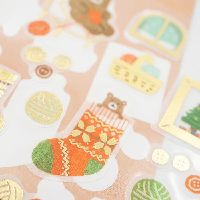 Furukawashiko - Pegatinas Invierno Kira Seal - Amimono Bear