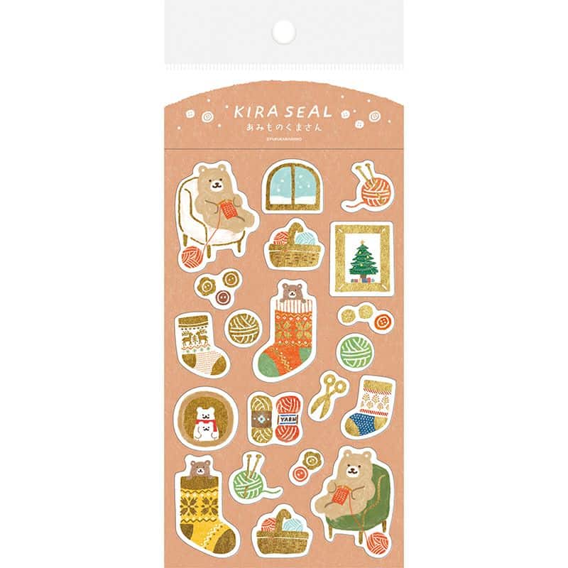 Furukawashiko - Pegatinas Invierno Kira Seal - Amimono Bear