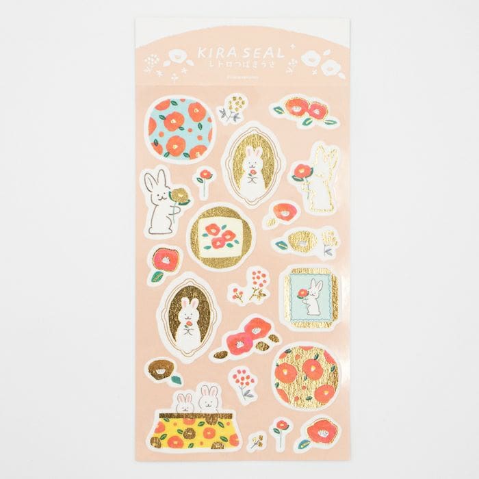 Furukawashiko - Pegatinas Invierno Kira Seal - Retro Tsubaki Usa