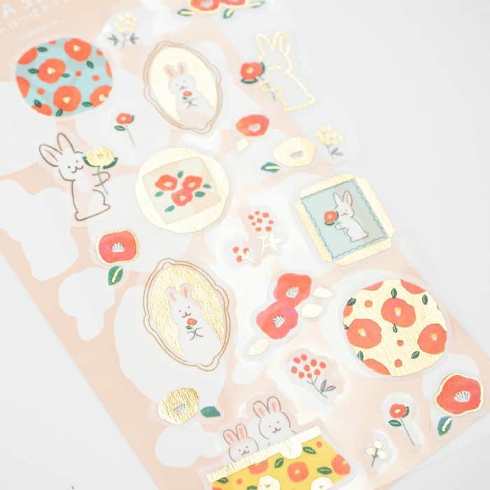 Furukawashiko - Pegatinas Invierno Kira Seal - Retro Tsubaki Usa