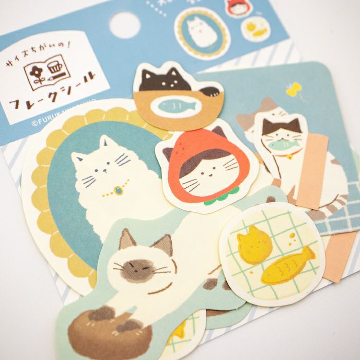 Furukawashiko - Pegatinas Flake Sticker 14ud - Cats