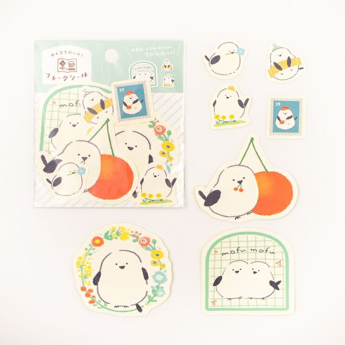 Furukawashiko - Pegatinas Flake Sticker 14ud - Fluffy Birds