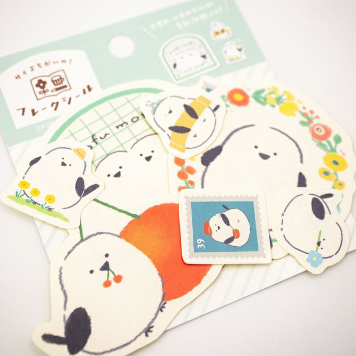 Furukawashiko - Pegatinas Flake Sticker 14ud - Fluffy Birds