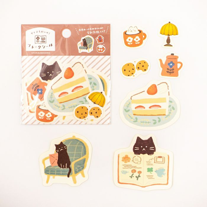 Furukawashiko - Pegatinas Flake Sticker 14ud - Relaxing Time