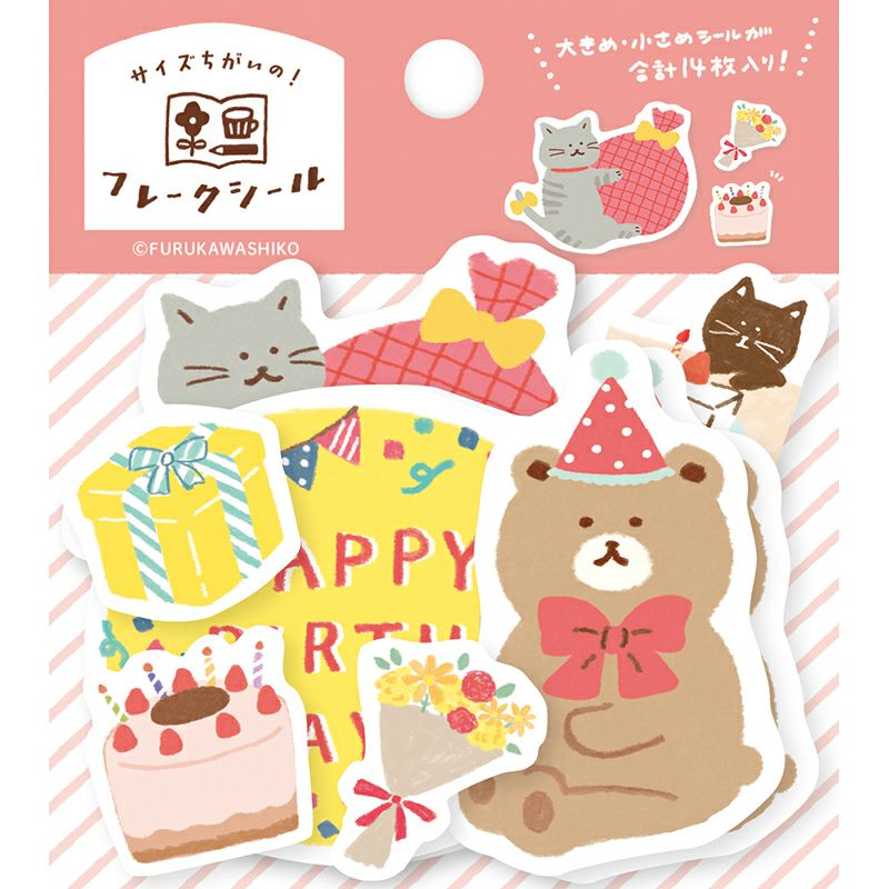 Furukawashiko - Pegatinas Flake Sticker 14ud - Celebration