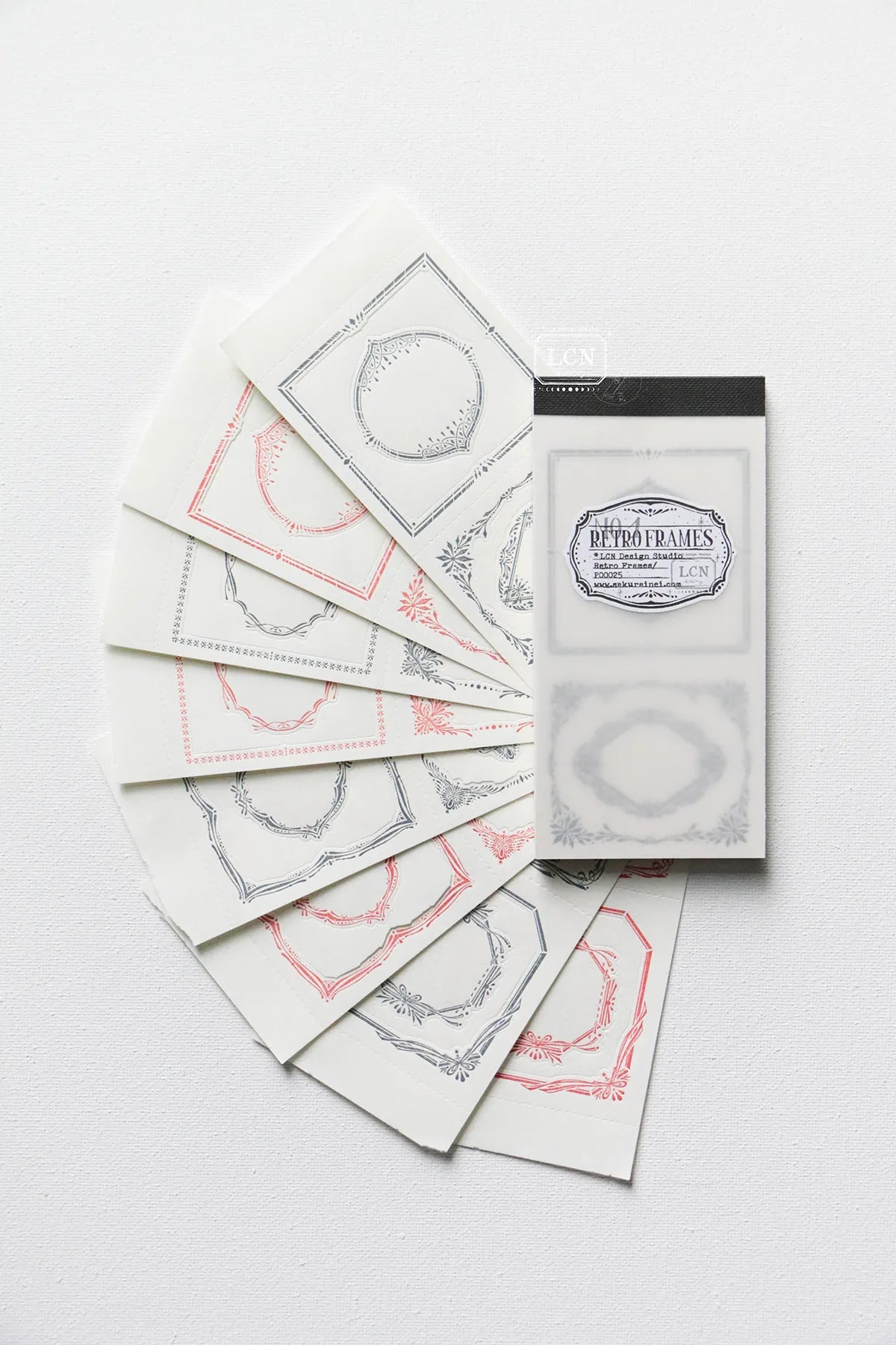 LCN - Bloc de Notas Troqueladas - Retro Frames Letterpress