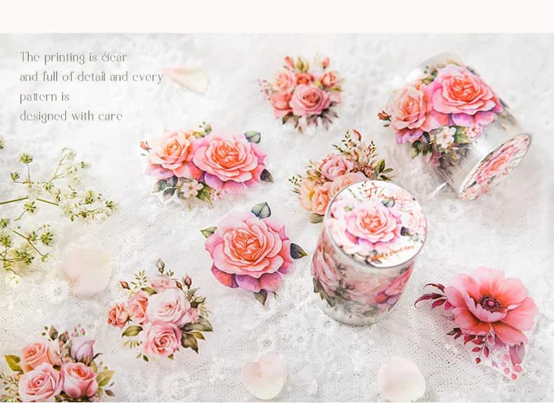 Mr Paper - Pegatinas en rollo Flores - Diana Powder