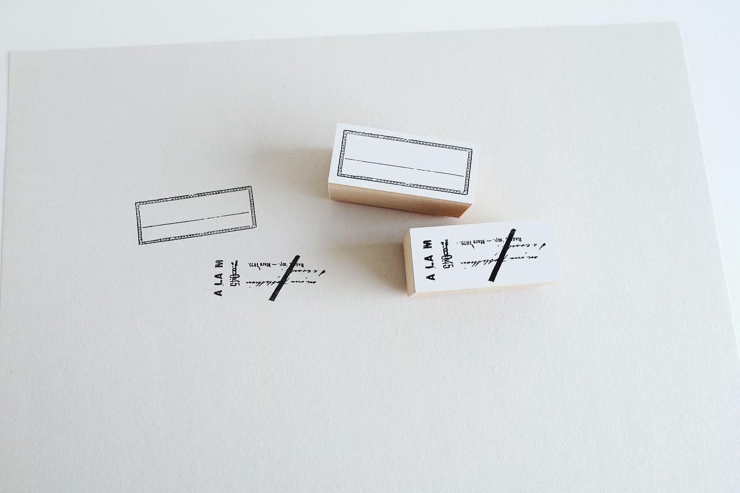 Yohaku - Sello de madera - Vintage