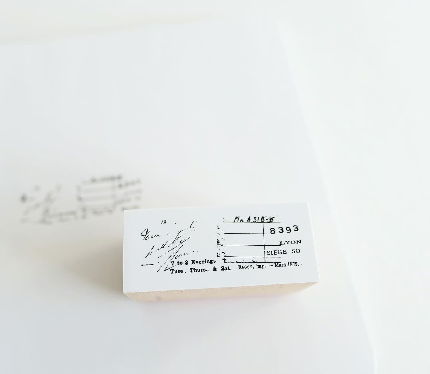 Yohaku - Sello de madera - Recipe