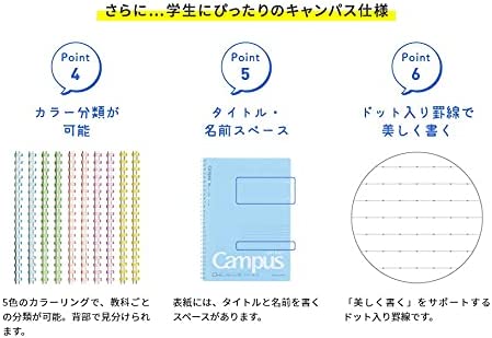 Kokuyo - Cuaderno Campus - Rayas A5 - Azul