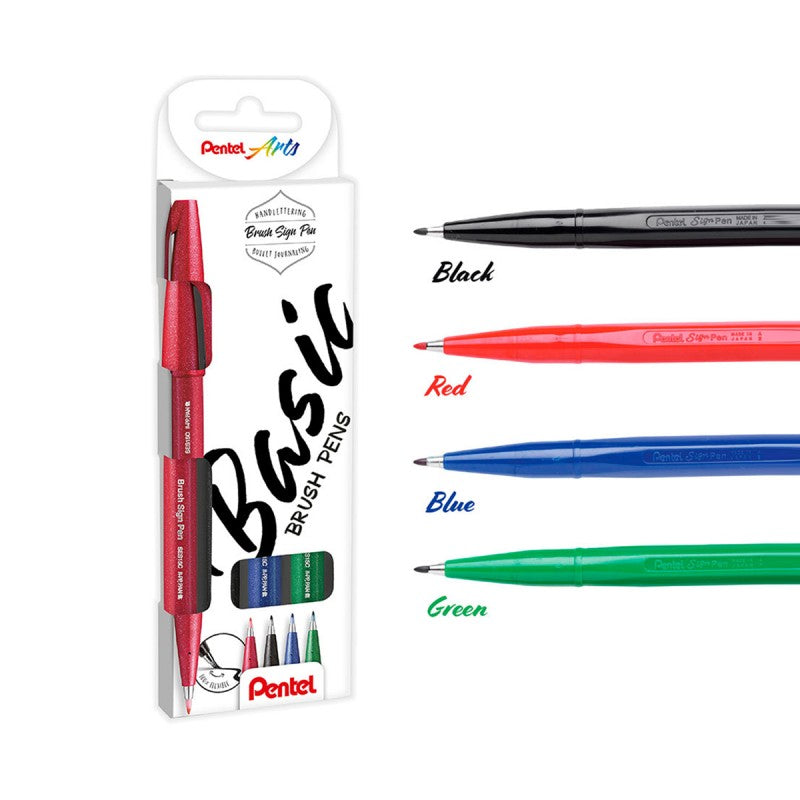 Estuche 4 Brush Sign Pen - Basic