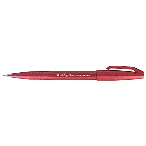 Pentel - Brush Sign Pen - Rojo
