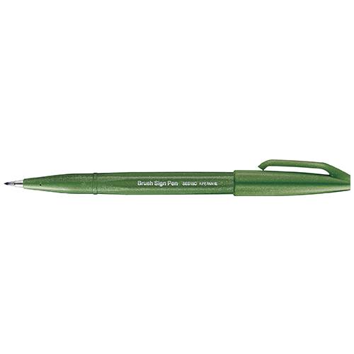 Pentel - Brush Sign Pen - Verde Oliva