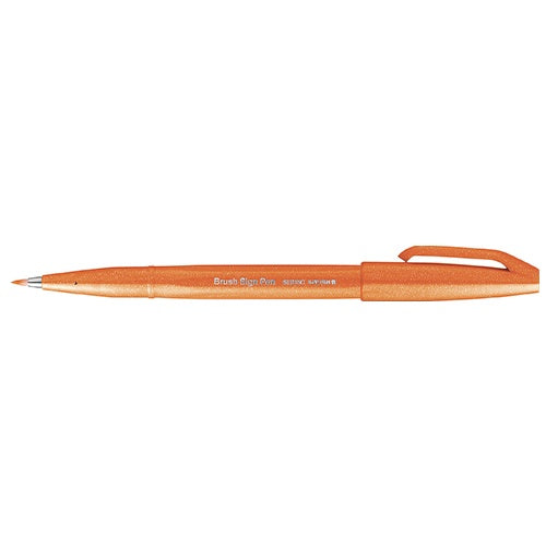 Pentel - Brush Sign Pen - Naranja