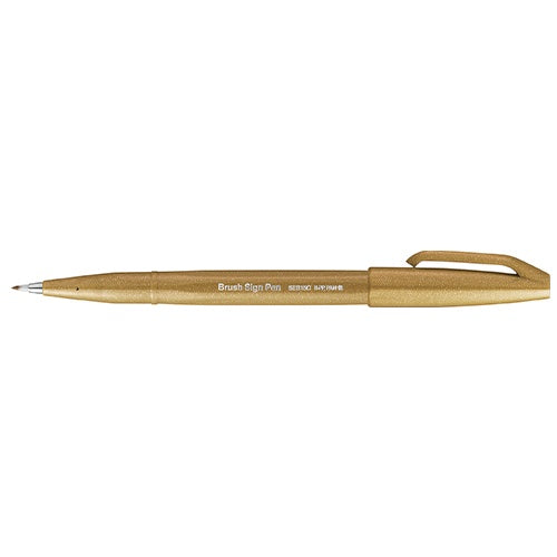 Pentel - Brush Sign Pen - Ocre
