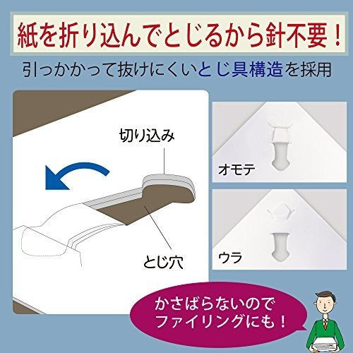 Kokuyo - Grapadora sin grapas - Rosa - Harinacs Handy
