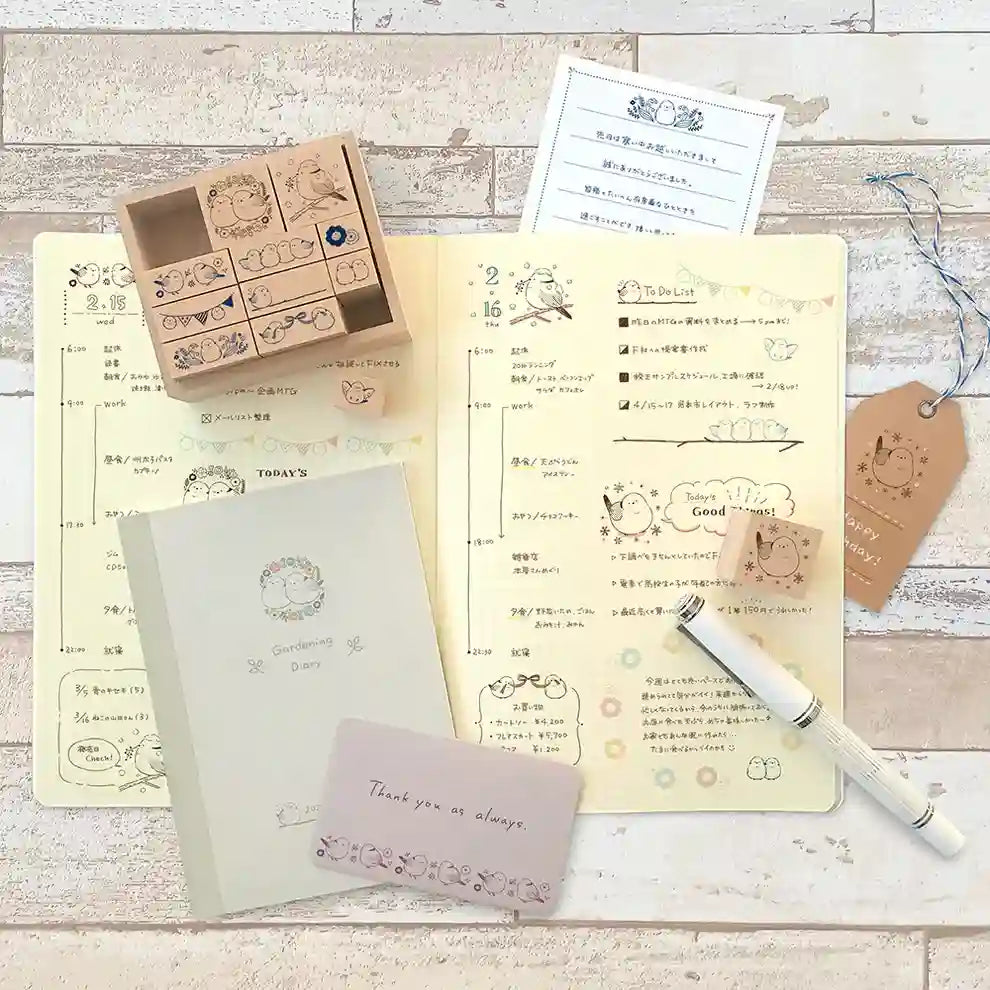 Beverly - Set 12 Sellos de Goma - Shima Enaga