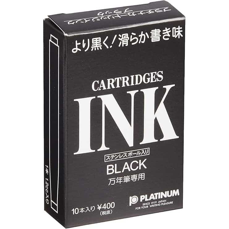 Platinum - Pack 10 cartuchos tinta - Negro