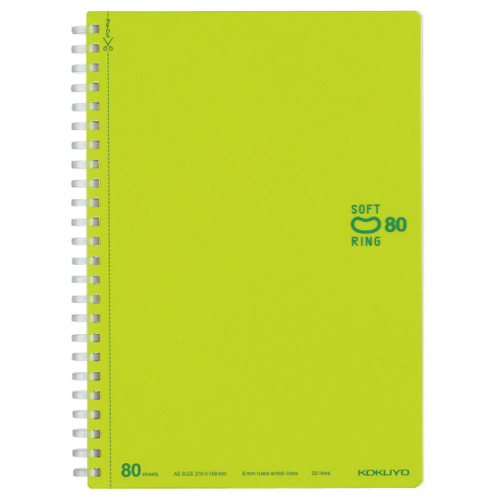 Kokuyo - Cuaderno Soft Ring - Rayas A5 - Verde