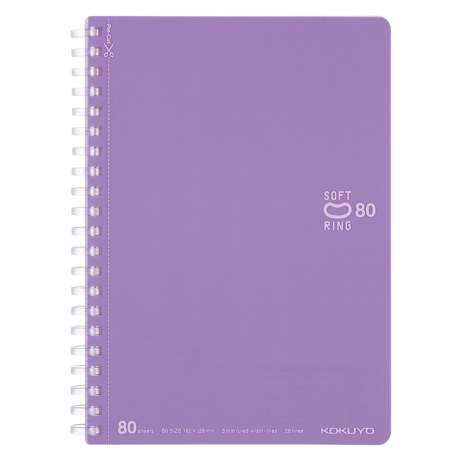 Kokuyo - Cuaderno Soft Ring - Rayas B6 - Violeta