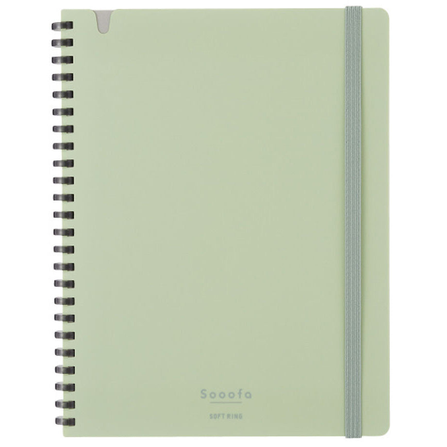 Kokuyo - Cuaderno Soft Ring Sooofa - Cuadros A5 - Verde