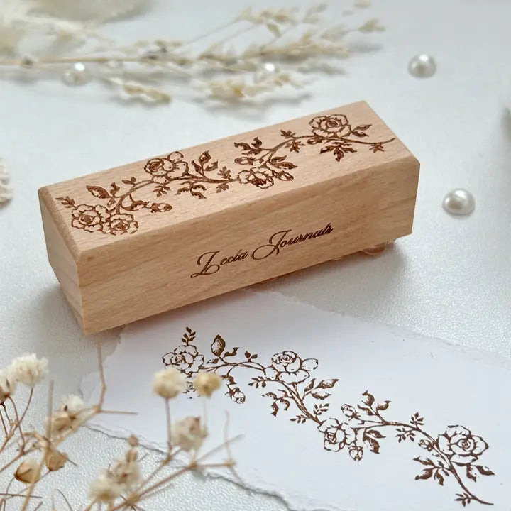 Leela Journals - Sello de madera - Vid