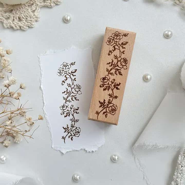 Leela Journals - Sello de madera - Vid