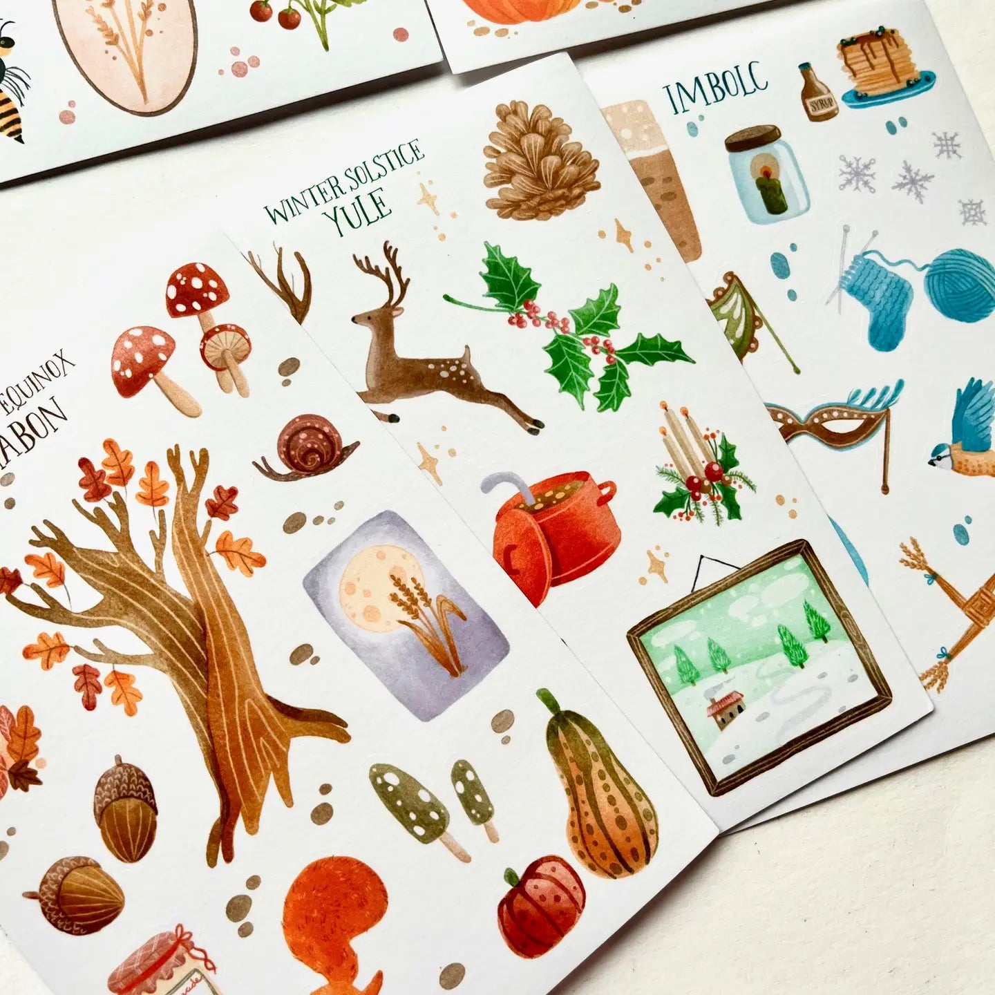 Nikki Dotti - Set 8 Hojas Pegatinas - Wheel of the Year