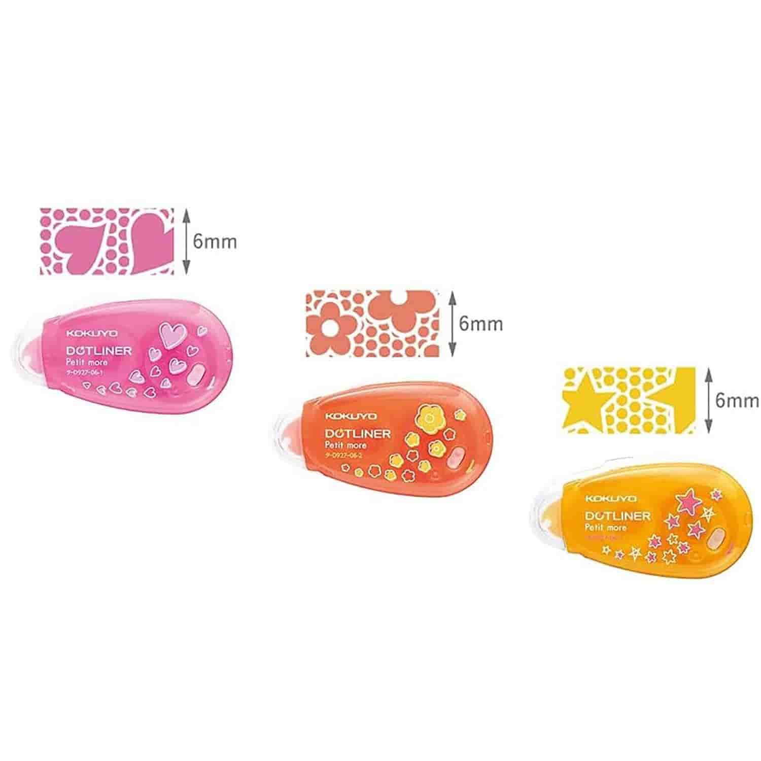 Kokuyo - Set 3 Pegamentos Doble Cara - Dotliner Petit