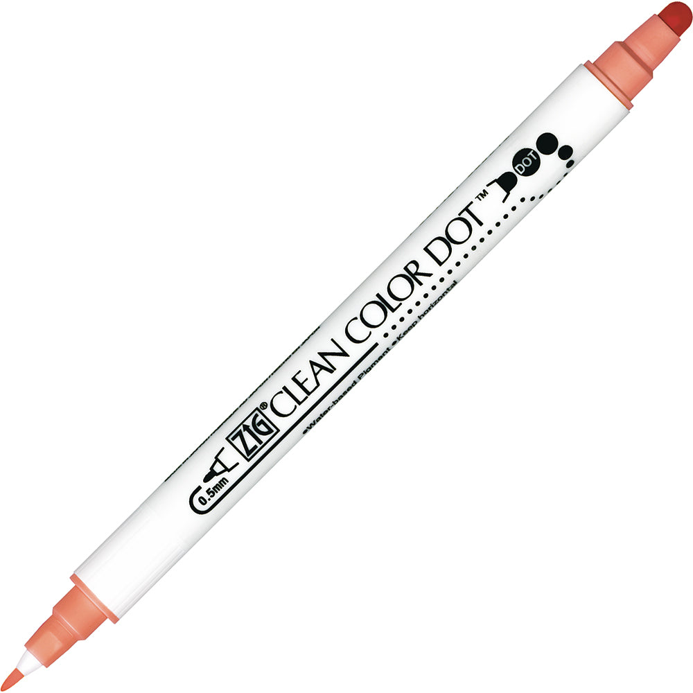 Kuretake - Rotulador - ZIG Clean Color Dot - Island Coral