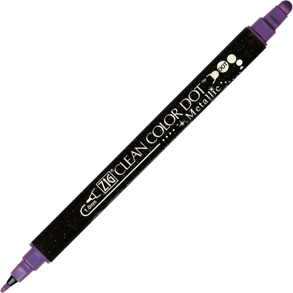 Kuretake - Rotulador - ZIG Clean Color Dot Metallic - Violet