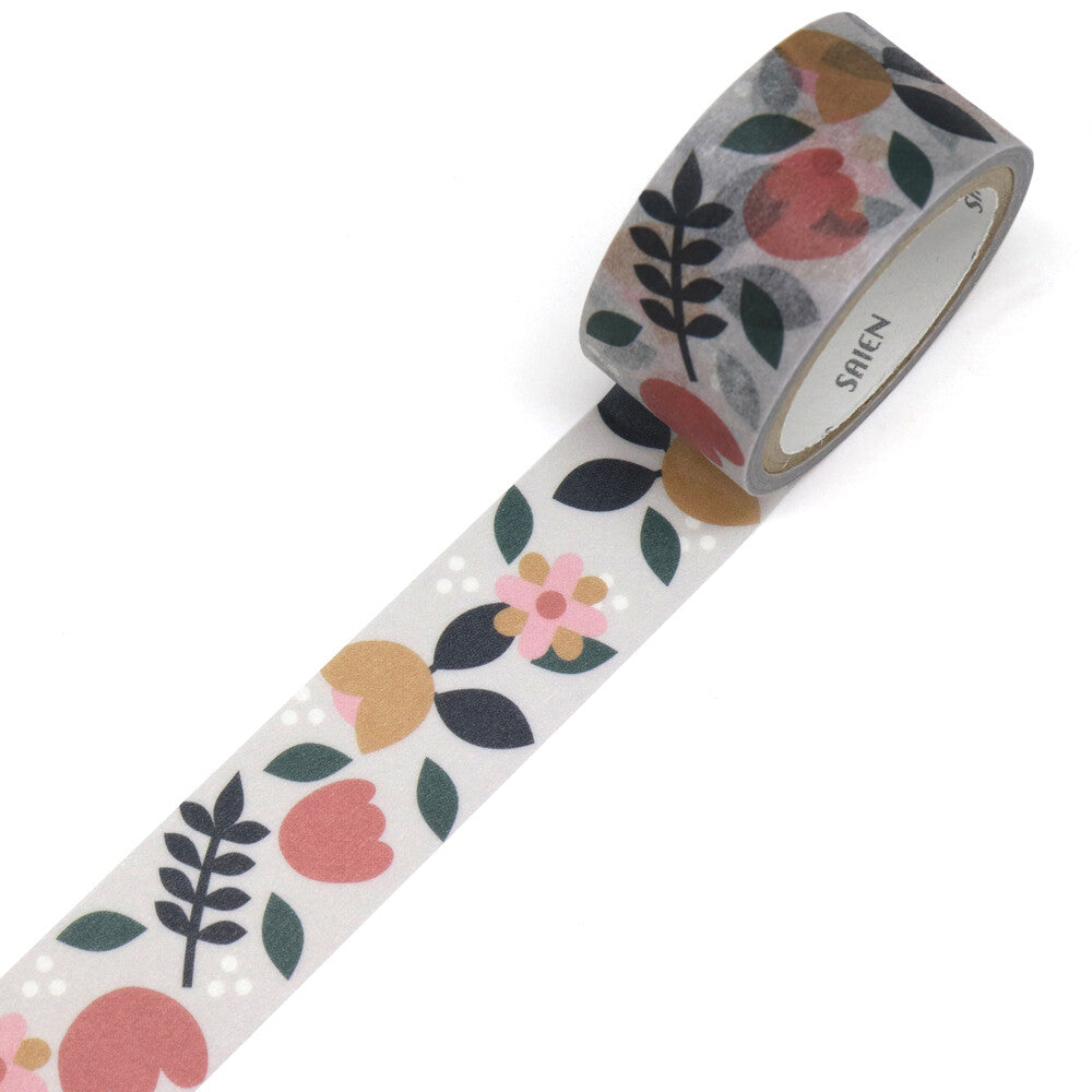 SAIEN - Washi Tape - Flores TR4013