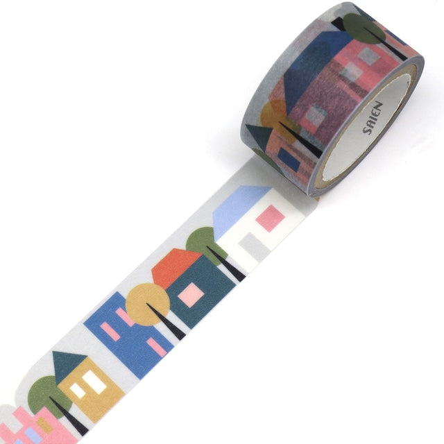 SAIEN - Washi Tape - Casas TR4015