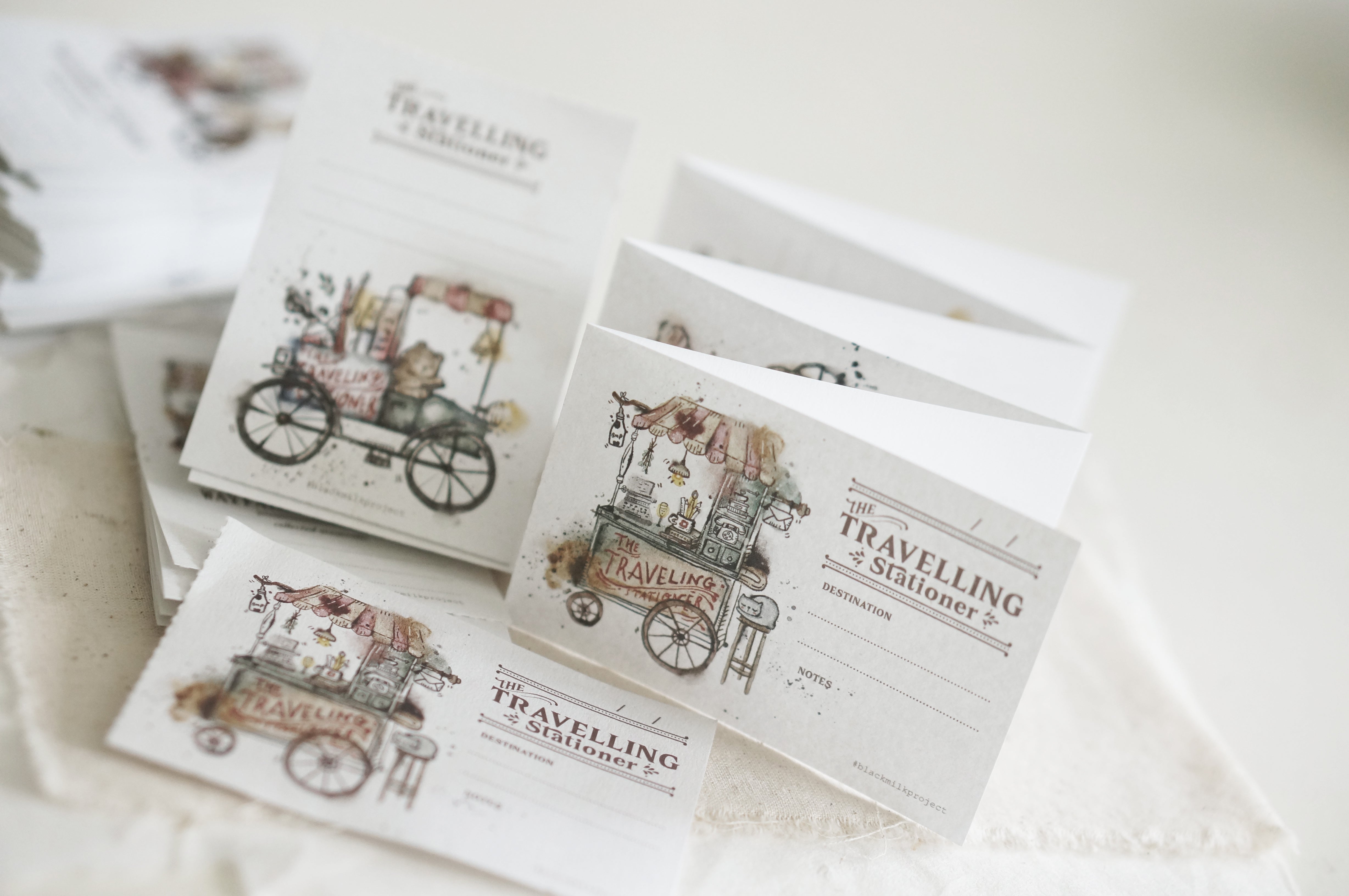 Black Milk Project - Set de 6 Notas Perforadas - Traveling Stationer