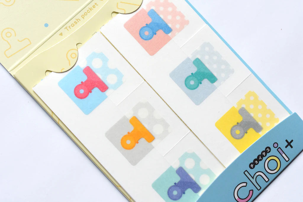 Kokuyo - Pegatinas para conexión de hojas - Clips