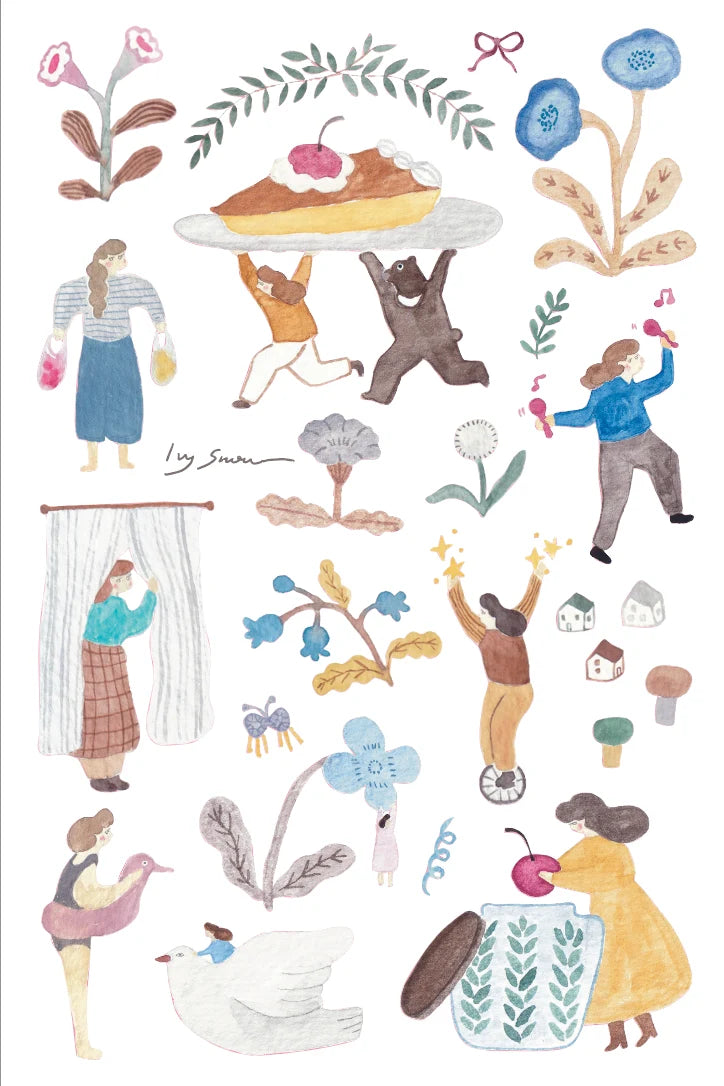 Ivy Snow - Hoja Pegatinas Transferibles - A Lovely Day