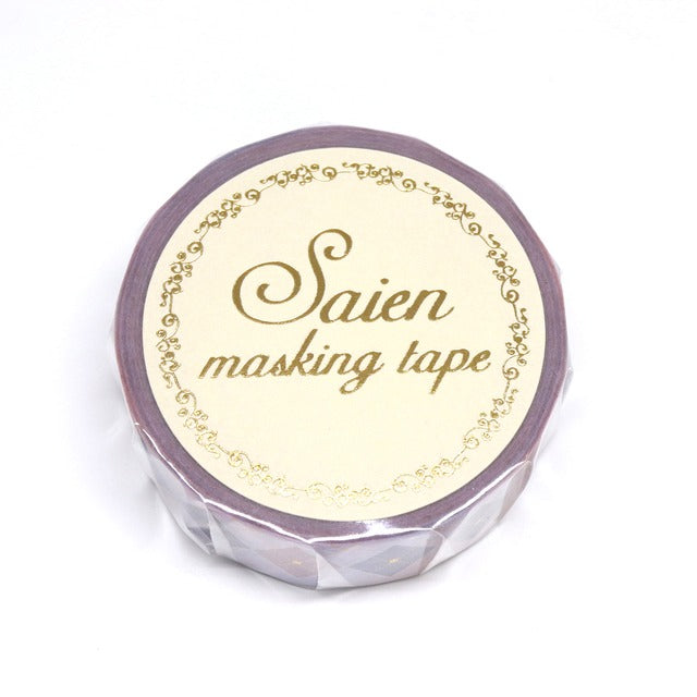 SAIEN - Washi Tape - Argyle UR3045 - 15 mm Golden Foil